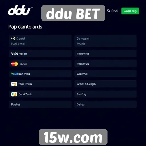 As opções de pagamento disponíveis no ddu BET